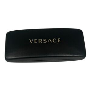 Versace branded hard eyeglasses case